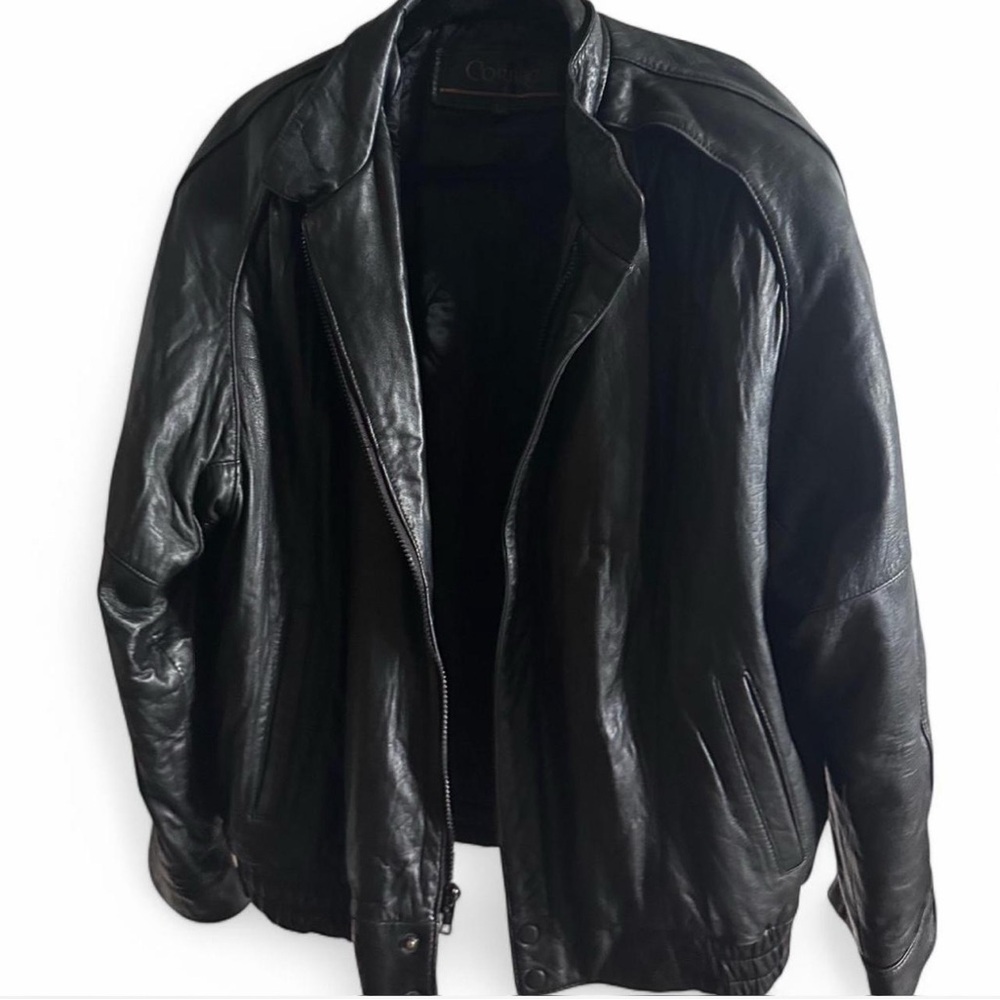 Vintage Black Leather Jacket